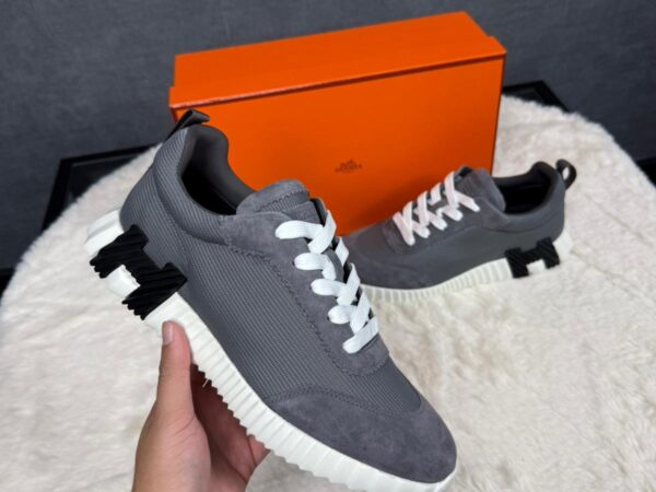 Hermes Bouncing Grey Suede Ribbels