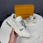 Louis Vuitton Trainers Beige Grey