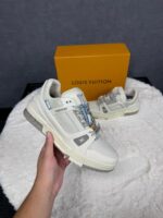 Louis Vuitton Trainers Beige Grey