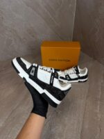 Louis Vuitton Trainers Black White - Afbeelding 4