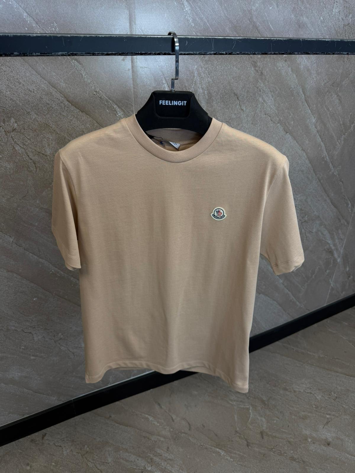 moncler Moncler Basic T-Shirt Beige - Afbeelding 1