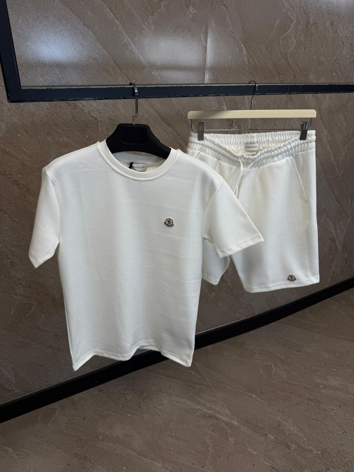 monclerset (2) Moncler Summer Set White - Afbeelding 1