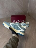Gucci Re-Web Blue Sneakers - Afbeelding 4