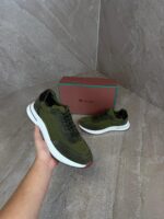 Loro Piana Weekend Walk Sneakers Green Suede