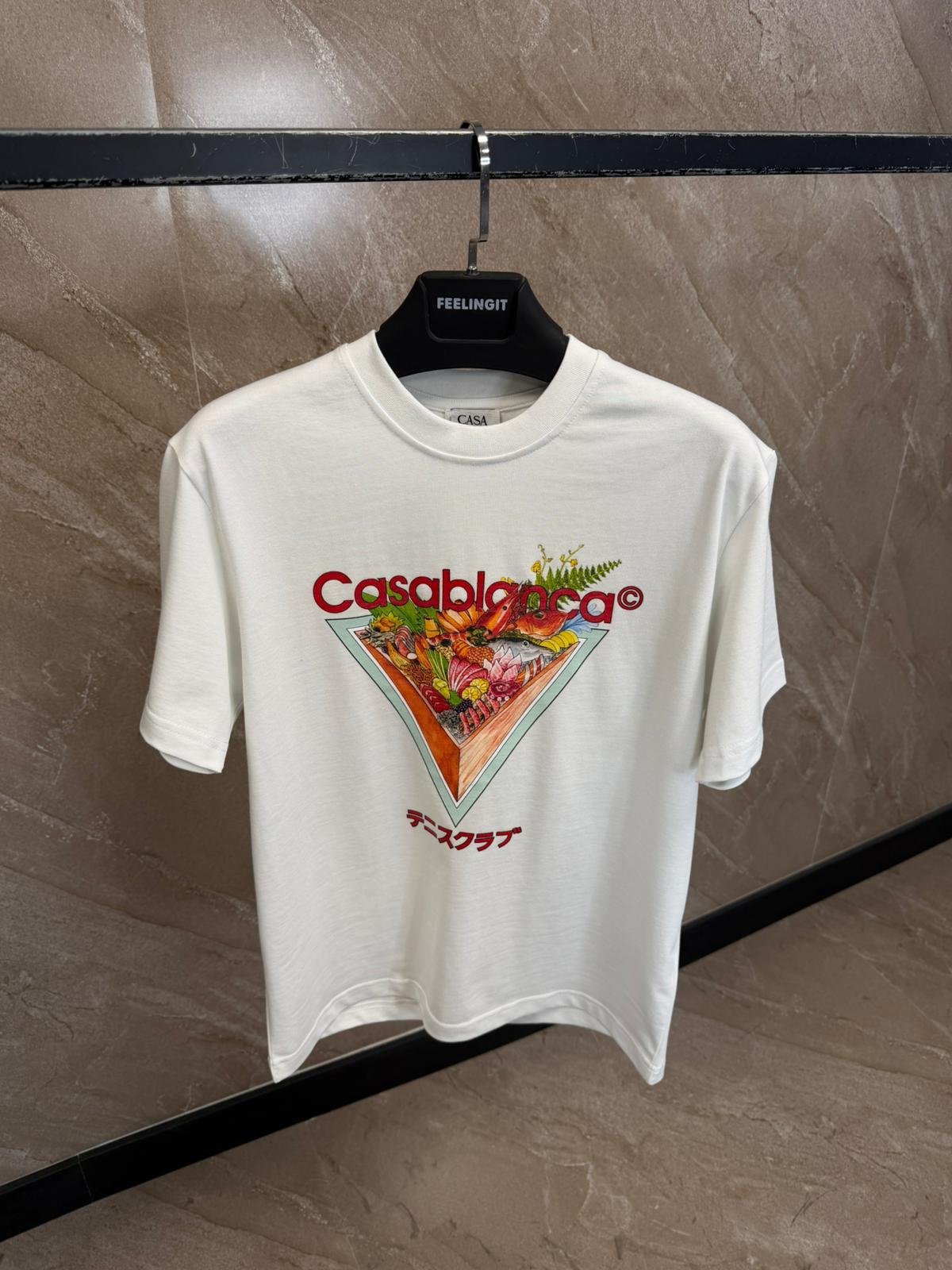 zzzzzz (2) Casablanca Tshirt White - Afbeelding 1