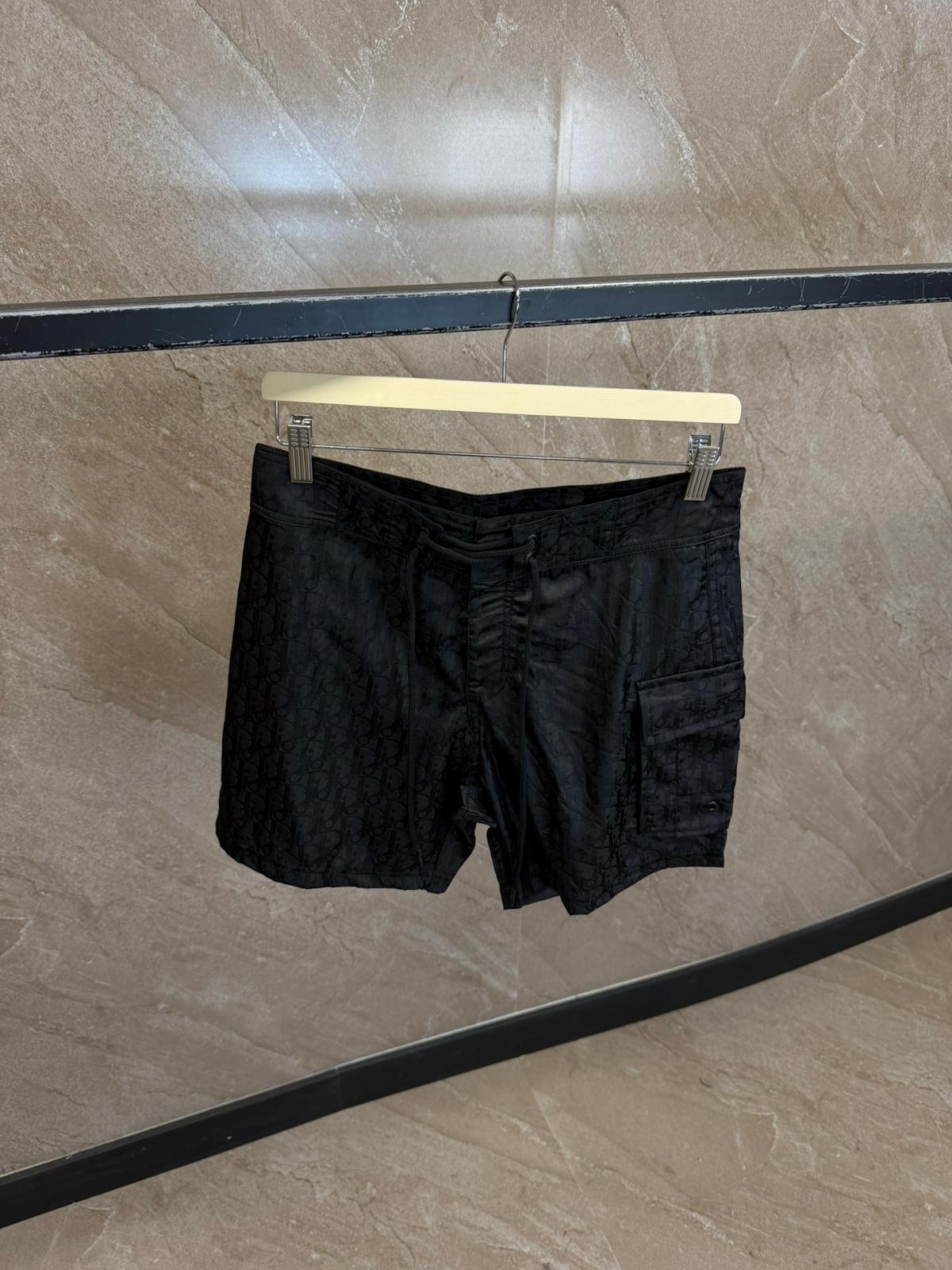 zzzzzz (6) Christian Dior Zwembroek Oblique Black - Afbeelding 1