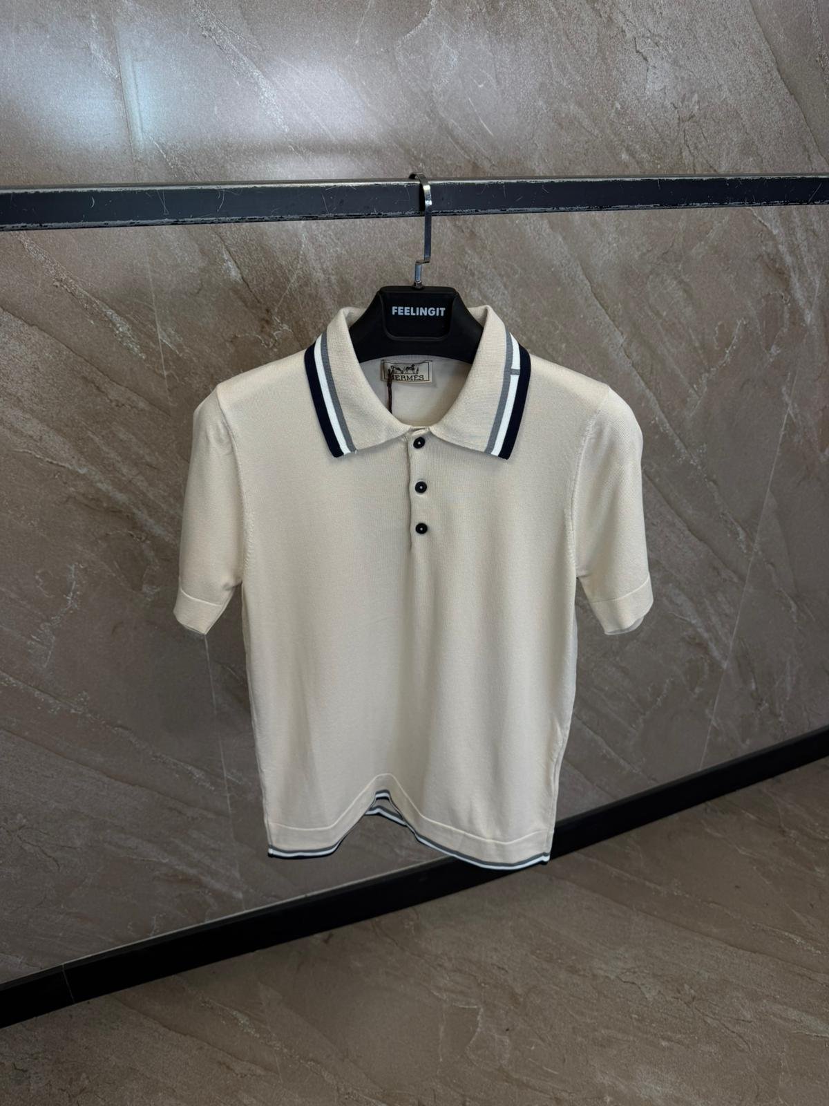 a1 (1) Hermes Polo Beige - Afbeelding 1
