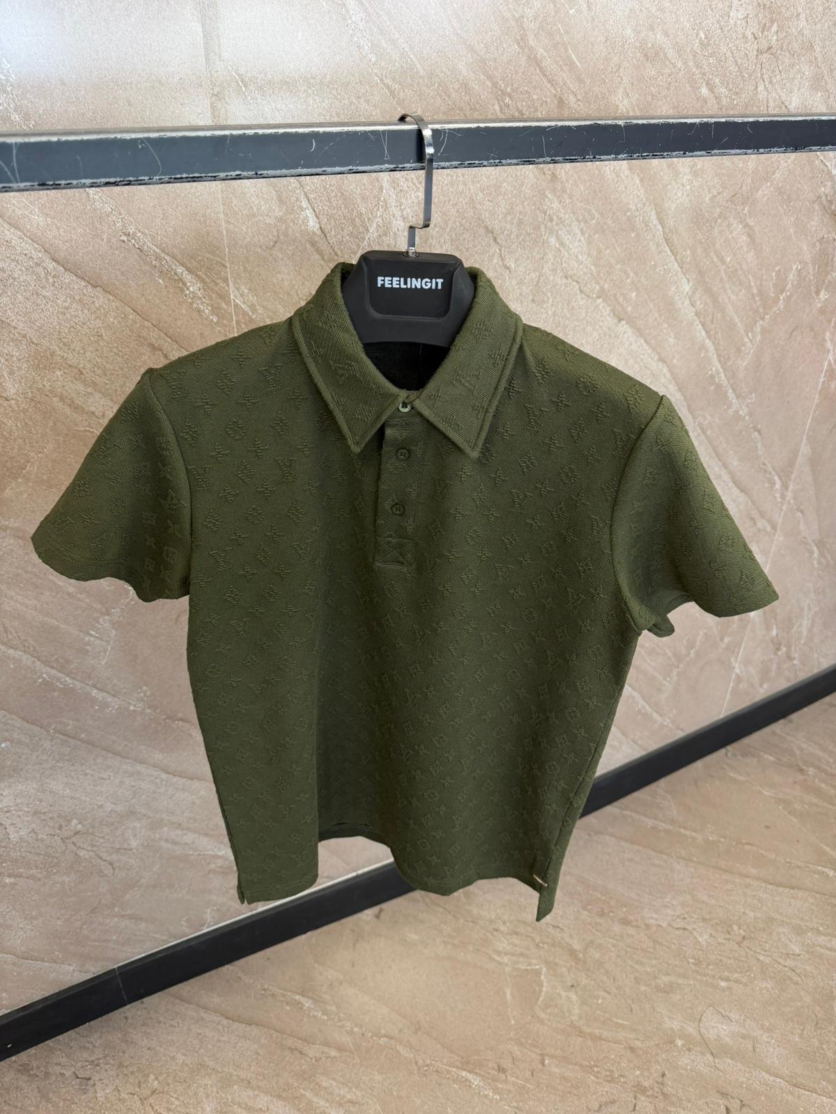 a1 (16) Louis Vuitton Monogram Polo Green - Afbeelding 1