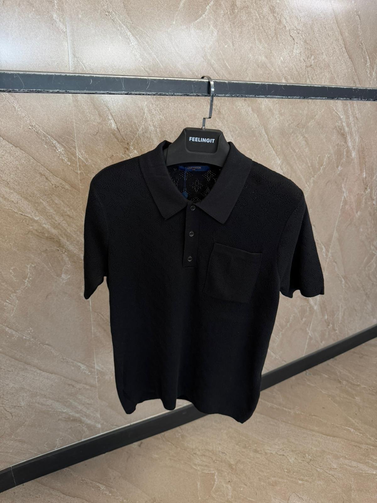 a1 (6) Louis Vuitton Blouse Polo Black - Afbeelding 1