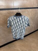 Christian Dior Oblique Blue T-Shirt - Afbeelding 2