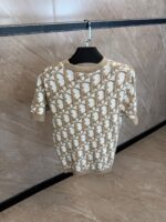 Christian Dior Oblique Beige T-Shirt - Afbeelding 2