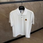 Moncler Polo Wit, Brown Logo