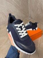 Hermes Bouncing Sneakers Navy Blue - Afbeelding 3