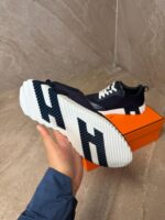 Hermes Bouncing Sneakers Navy Blue - Afbeelding 4