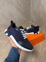 Hermes Bouncing Sneakers Navy Blue
