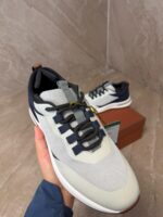 Loro Piana Weekend Walk Blue White Sneakers - Afbeelding 3