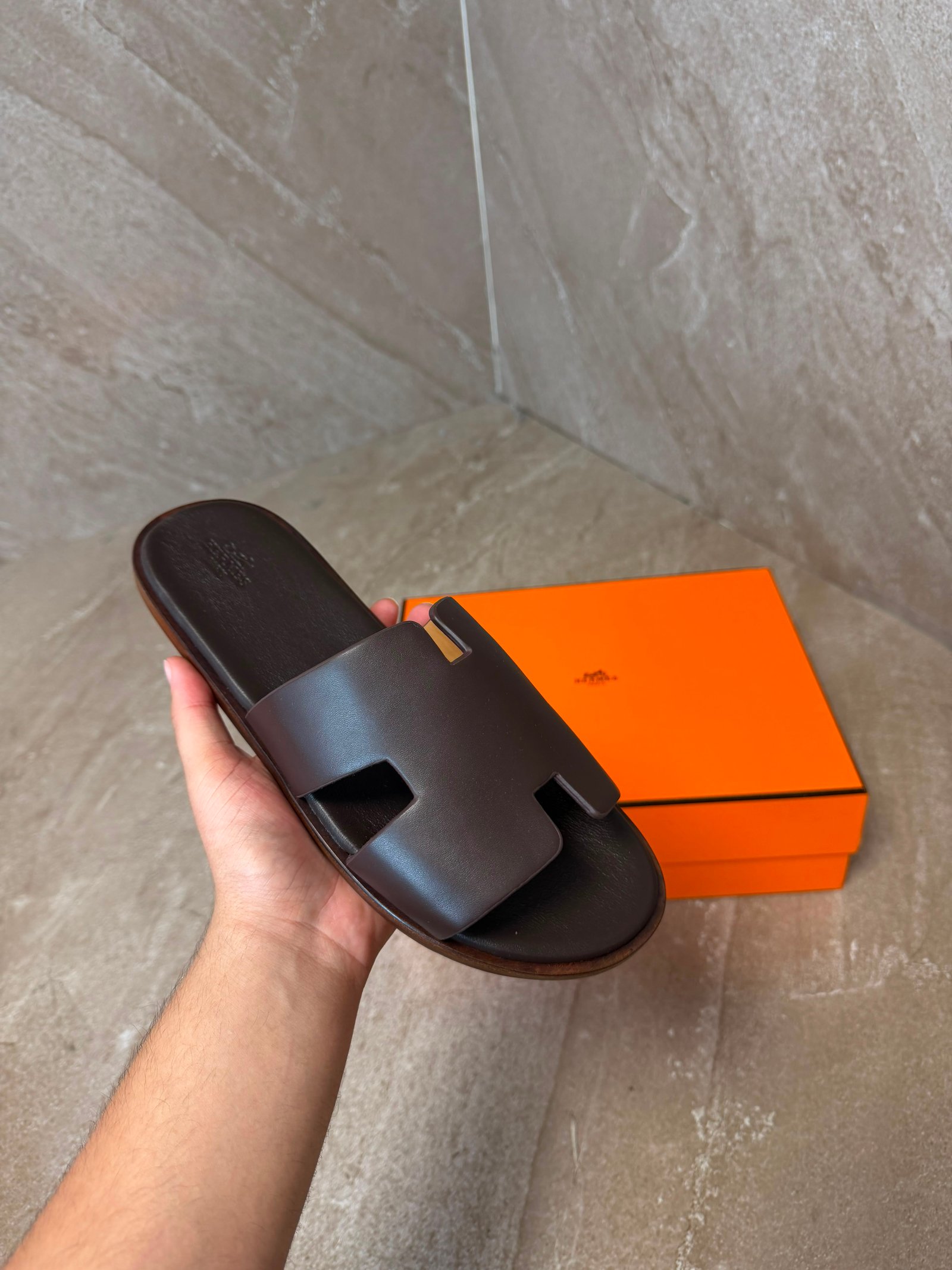 donkerbruin (2) Hermes Izmir Dark Brown - Afbeelding 1