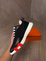 Hermes Bouncing Sneakers New Black White - Afbeelding 4