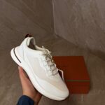 Loro Piana Weekend Walk White Sneakers