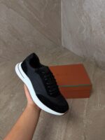 Loro Piana Weekend Walk Sneakers Black Suede