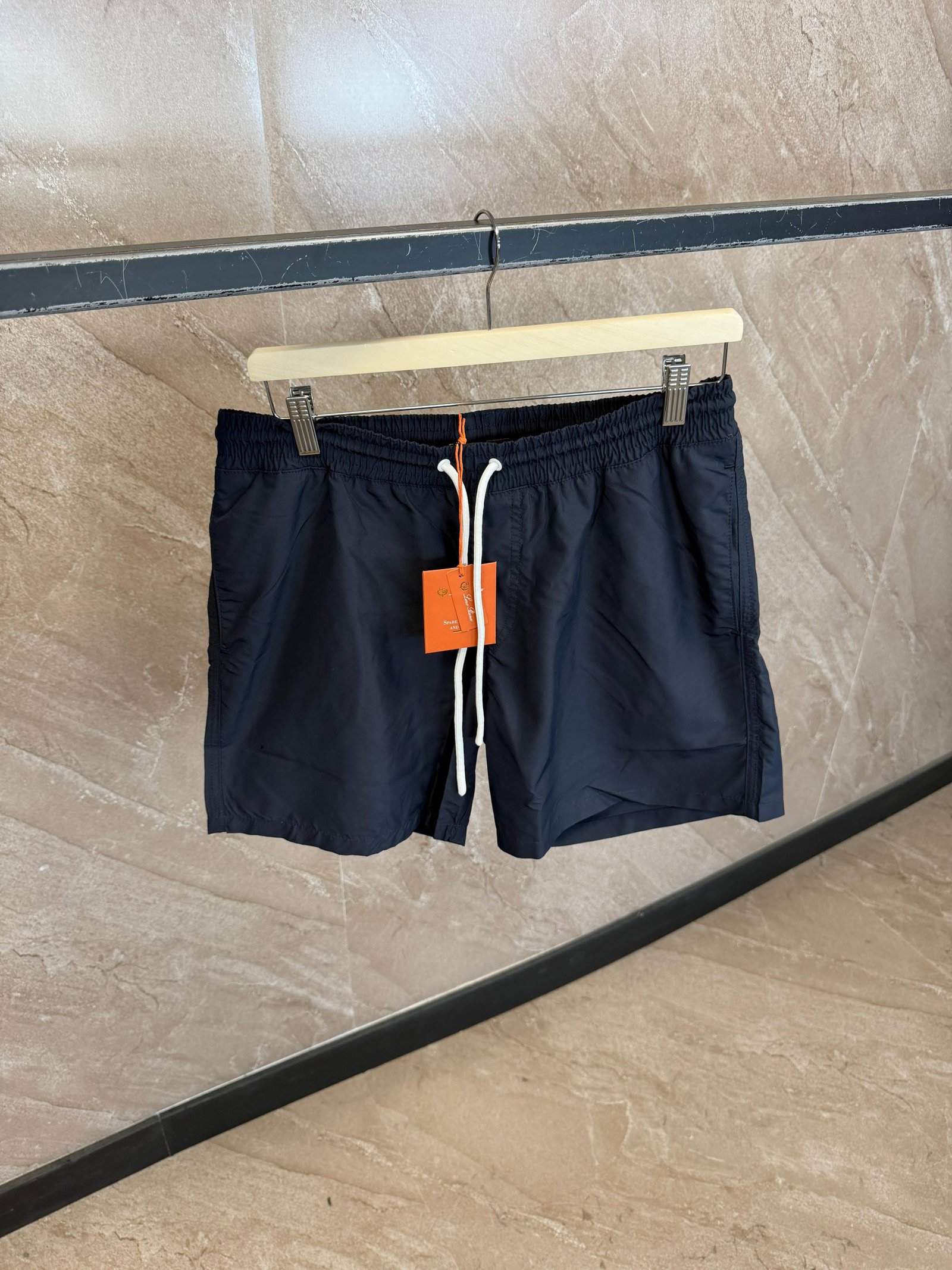 lpblauw (2) Loro Piana Navy Blue Zwembroek - Afbeelding 1