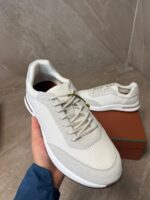 Loro Piana Weekend Walk White Sheep Sneakers - Afbeelding 3