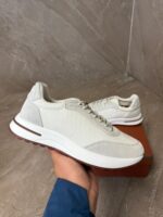 Loro Piana Weekend Walk White Sheep Sneakers - Afbeelding 2